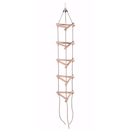 SWINGAN 5 Steps Triangle Climbing Rope Ladder - Fully Assembled SW-WLRT